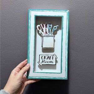 2/$20 • 3D Wall Art “Craft Room” Sign